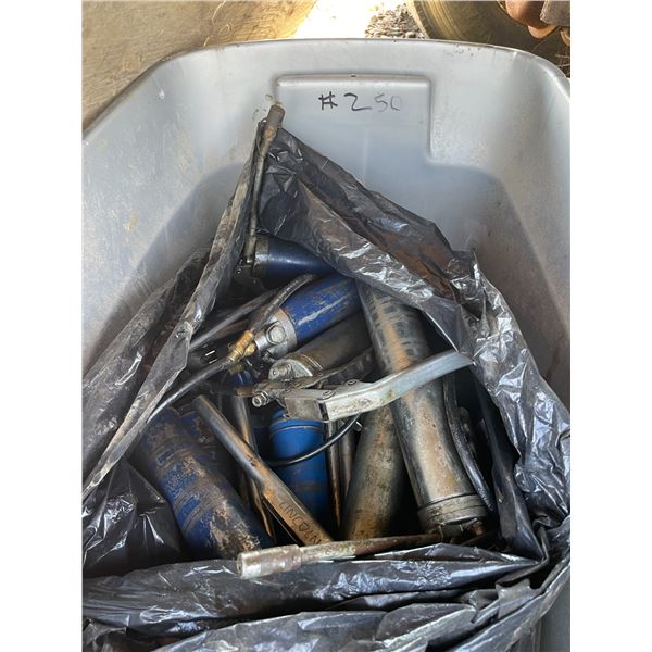Quantity of grease guns