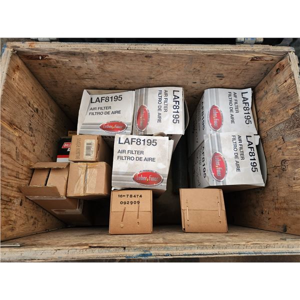 Misc Filters and wooden box