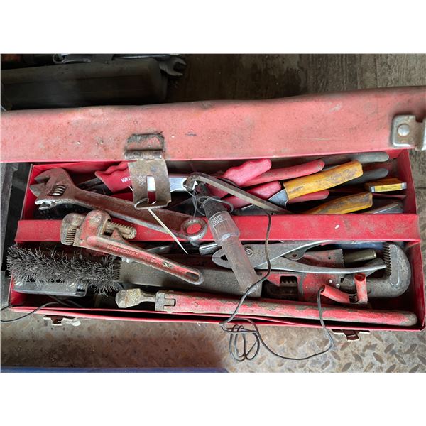 Two toolboxes w/misc tools