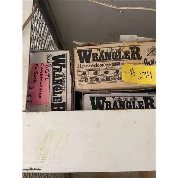 Quantity of seat covers and steel tool trays