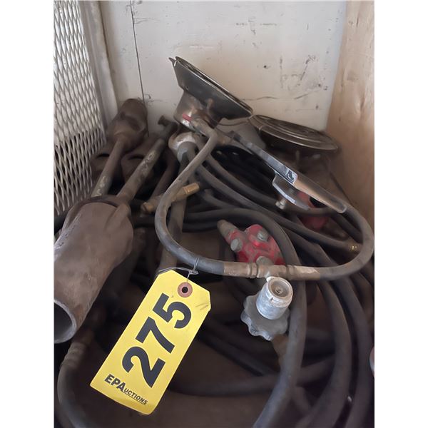 Quantity of propane torches and radiant heat parts