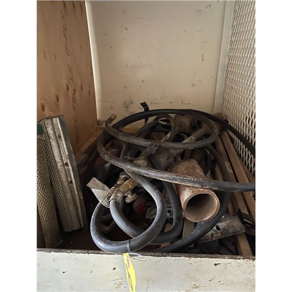 Quantity of propane torch parts and snow brushes