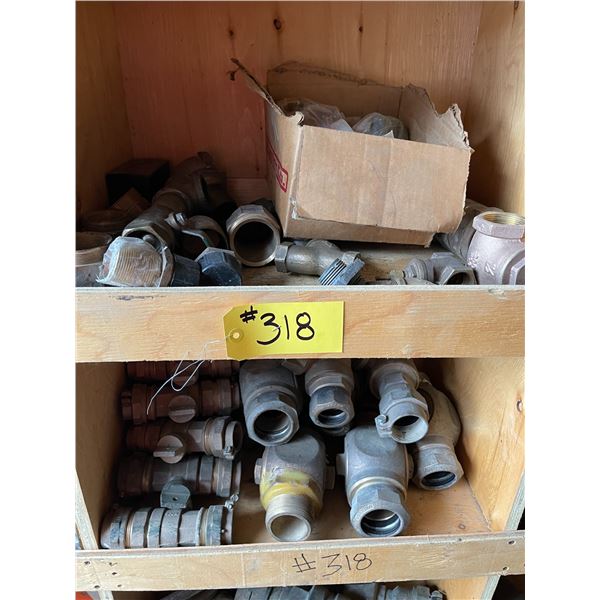 Quantity of brass main/curb stops