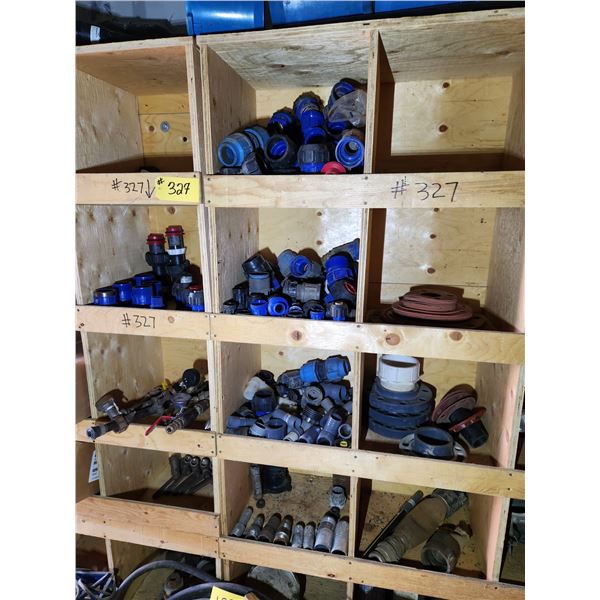 Quantity of hdpe fittings, casing spacers and electrofusion fittings