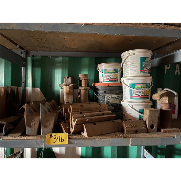 Excavator frost teeth, Bron plow shank wear parts, pavement repair and pins