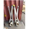 Image 1 : Two aluminum pipe clamps