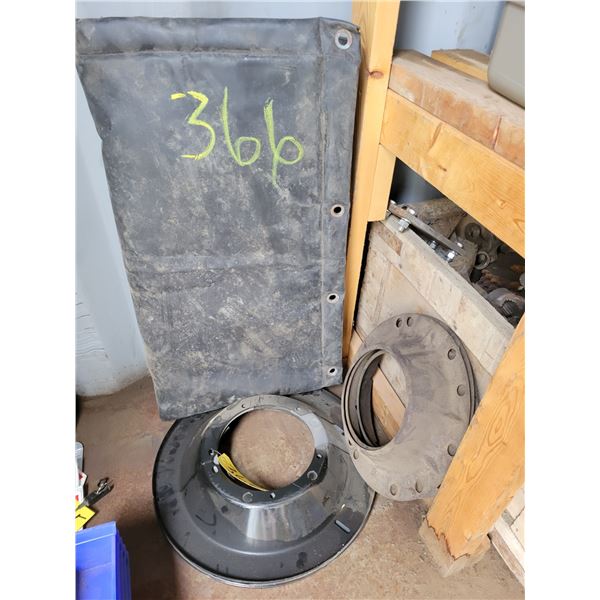 Glass cover and brake dust covers