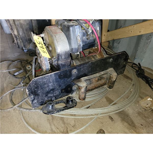 WARN WINCH 8274 - Electric winch and wire rope,  max capacity 8000lbs