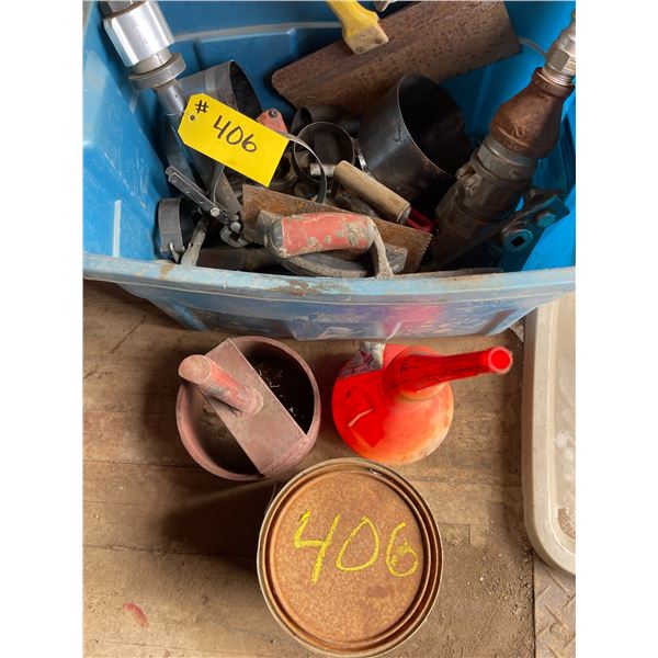 Misc filter wrenches and trowels etc