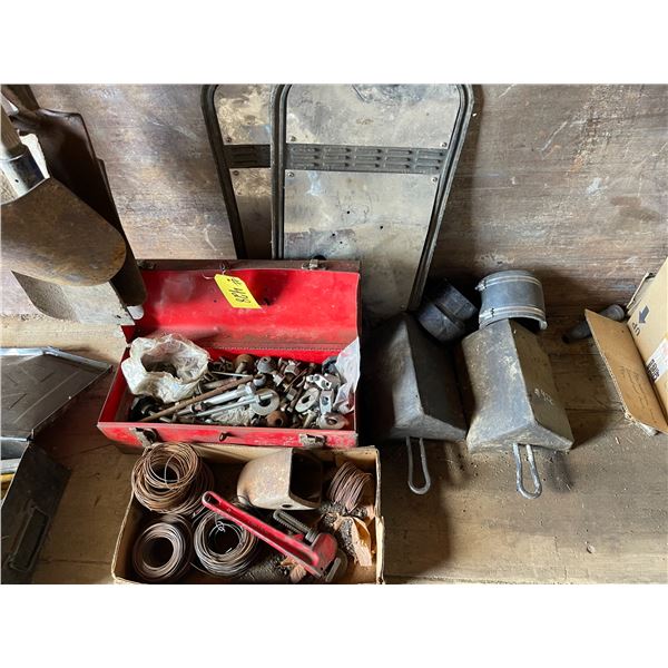 Whee chocks, mud flaps, haywire and misc fasteners