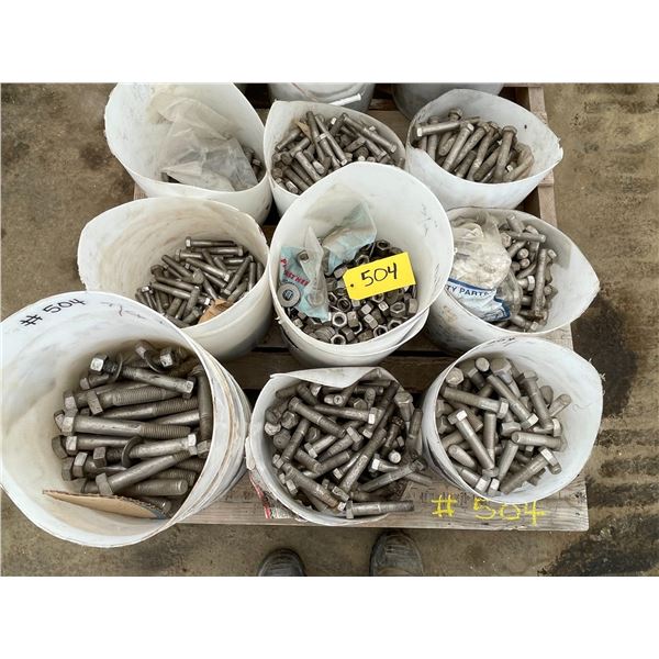 Large qty of Stainless steel nuts and bolts