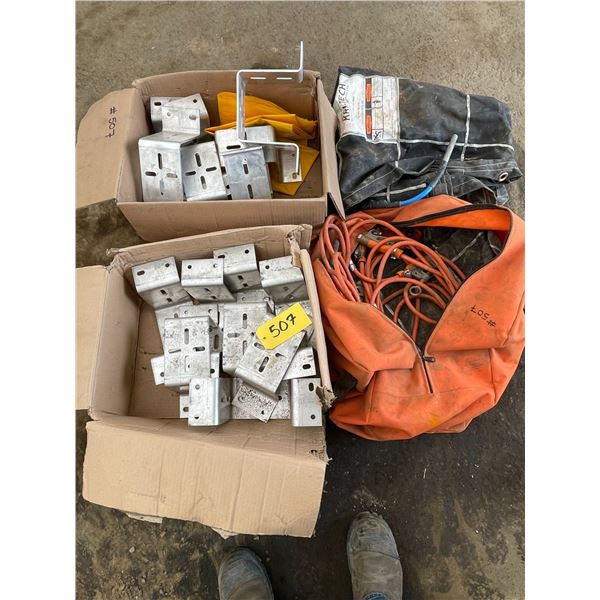 Aluminium gas meter mounts and grounding mat kit