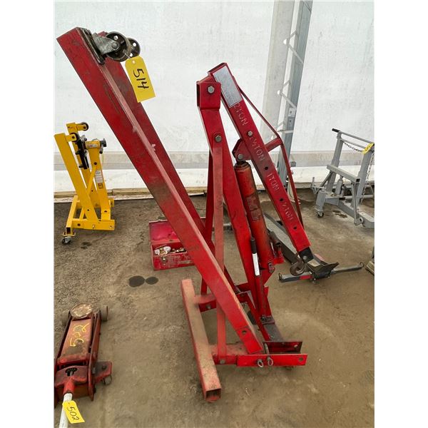 Hydraulic 2-ton shop hoist