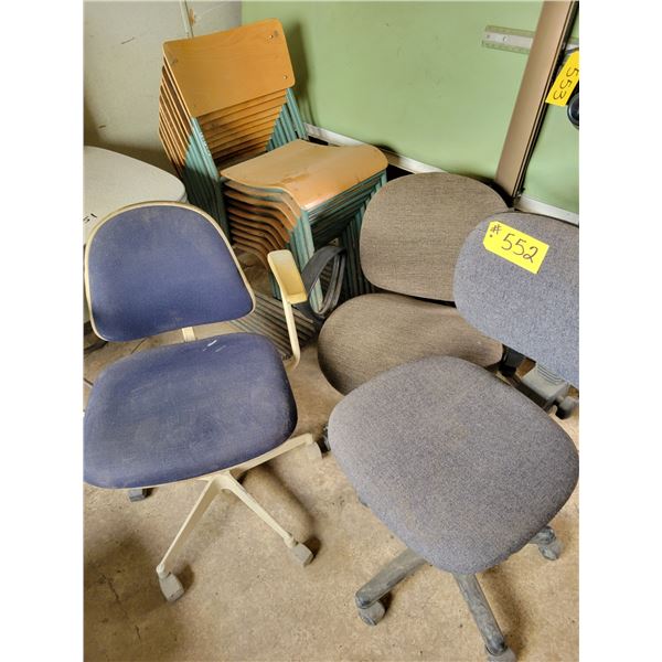 Office and stacking chairs