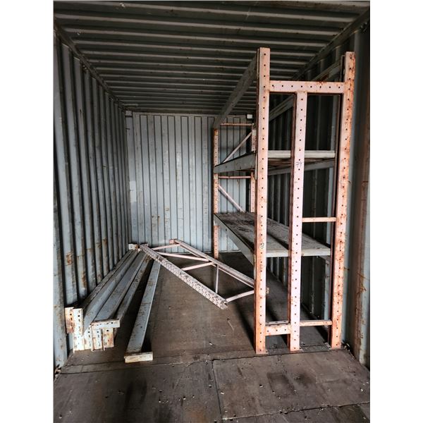 Steel racking. Buyer to bring tools to dismantle racking