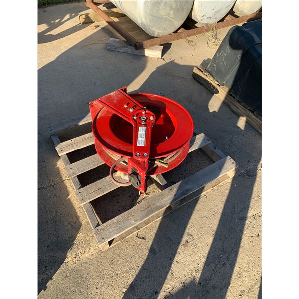 Red hose reel. Ph Rick (780) 531-2779, From Hwy 825 East on Boysdale Rd & South 1 mile on 224