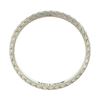 Image 6 : Antique Art Deco 18k White Gold Engraved Wheat Work Eternity Wedding Band Ring