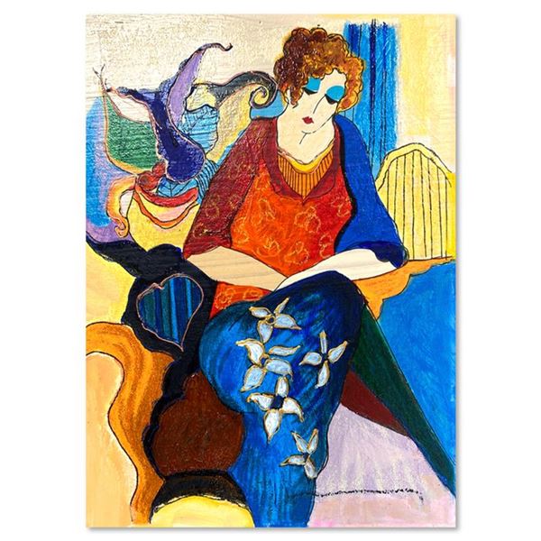 Waiting by Tarkay (1935-2012)