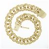 Image 4 : Vintage 14K Yellow Gold 6" Double Loop Open Ring Link Charm Chain Bracelet