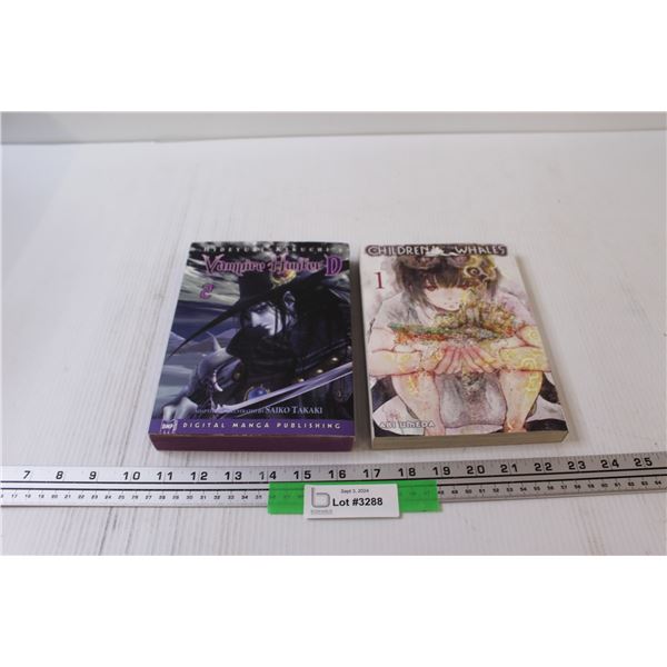 (2) Vampire Hunter D & Children of the Whales Japanese Manga Books