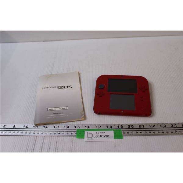 Nintendo 2DS Red Edition - No Charger, Untested