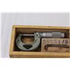 Image 2 : Vintage Micrometer in Wood Case
