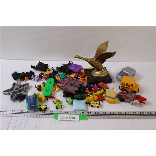 Metal Goose Decor & Various Kids Toys