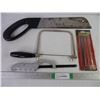 Image 1 : (3) Assorted Saws and Pkg. of Coping Saw Blades