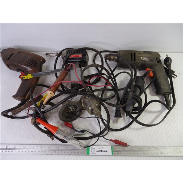Lot of Assorted Electric Tools and misc.-untested-as is