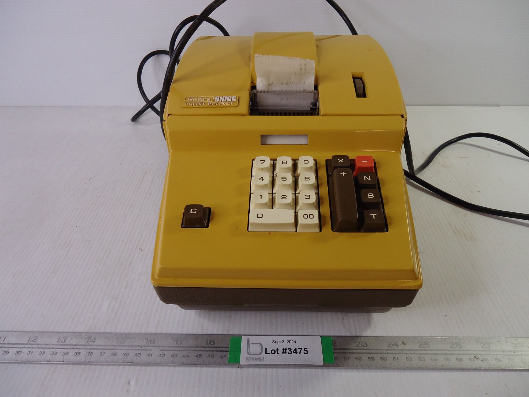 Vintage Sears Adding Machine-works fine - Bodnarus Auctioneering
