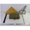 Image 1 : (4) Different Measuring Tools and Small Tool Chest with misc.