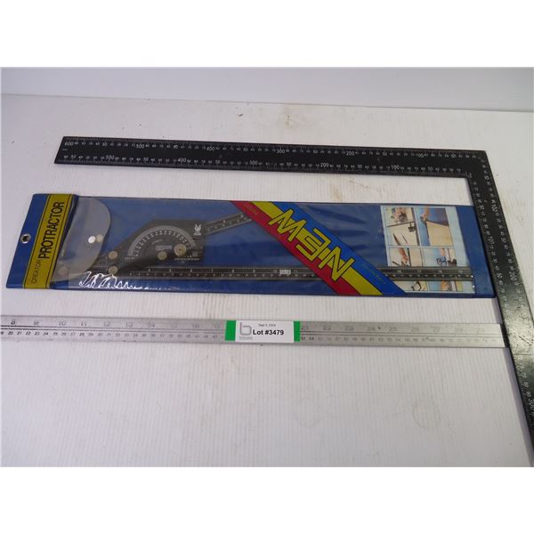 Square and Measuring Protractor