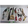 Image 1 : Double Edge Pruning Saw, Screwdriver, Vise Grips and Assorted Garden Tools