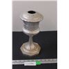 Image 1 : Metal Kerosene Lamp Base or Candle Holder - 10.5" X 5"