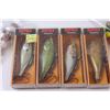Image 4 : (4) Spinning Rapala Fishing Lures & Assorted Lead Heads