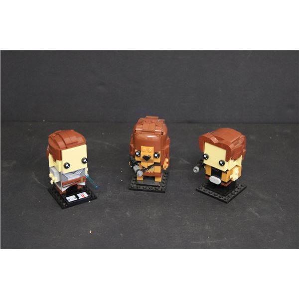 (3) Star Wars Kubros Building Set Characters