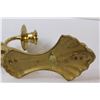 Image 3 : (2) Brass Candle Wall Sconces - 7.5" x 4"