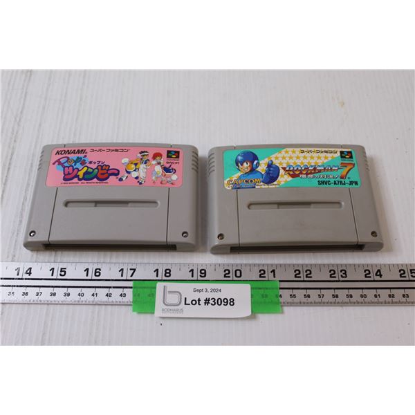 (2) Nintendo 64 Video Games: Rockman 7 & Pop'n