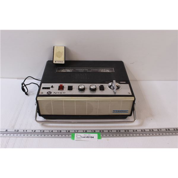 Nivico Transistor Handcorder - Untested