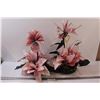 Image 1 : (2) Pink Flower Displays - 16" x 8"
