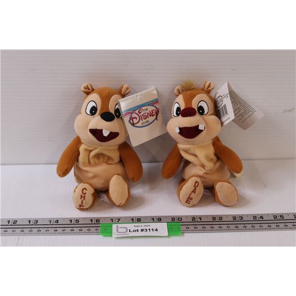 (2) Disney's Chip & Dale Beanies