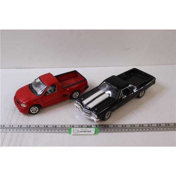 (2) Model Scale Vehicles: El Camino & Ford Lighting