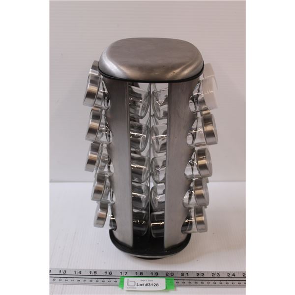 Rotating Spice Rack w/20 Jars