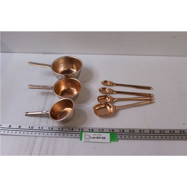 Copper Measuring Cups & Spoons Sets