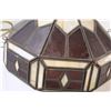 Image 3 : Stained Glass Swag Light - 12" x 9" - Untested