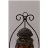 Image 2 : Mosaic Glass Candle Lantern - 15" Tall