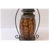 Image 3 : Mosaic Glass Candle Lantern - 15" Tall