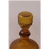 Image 2 : Vintage Amber Glass Decanter - 10.5" Tall