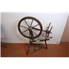 Image 1 : * Antique Spinning Wheel - 36" x 30" - Some Wear, Peddle Missing Parts?