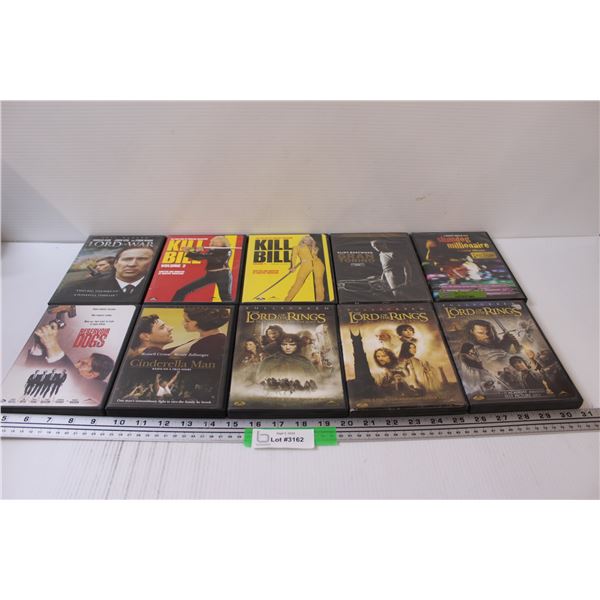(10) DVDs: Lord of the Rings, Kill Bill, Gran Torino, Lord of War, Misc.